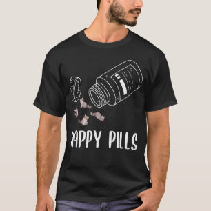 Tvättbjörn Djurälskare Rolly Glada Piller T Shirt
