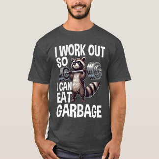 Tvättbjörn Gym Viktträning Jag Tränar Så Att Jag K T Shirt
