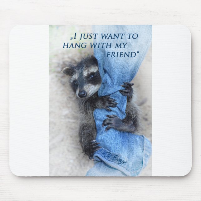 Tvättbjörn - Hänger löst Musmatta (Framsidan)