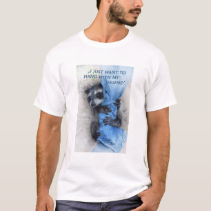 Tvättbjörn - Hänger löst T Shirt