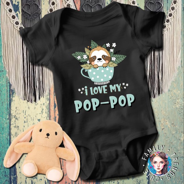 Tvättbjörn Jag älskar min Pop-pop  T Shirt (Skapare uppladdad)