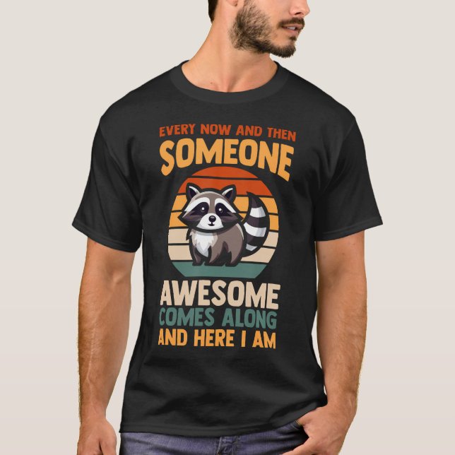Tvättbjörn Någon T Shirt (Framsida)