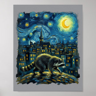 Tvättbjörn Överlever Rent Ut Av Trottsäkerhet Sark Poster