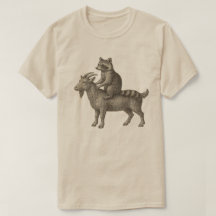 Tvättbjörn Ridande Get Fun Shirt – Kaos Meme Djur