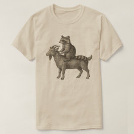 Tvättbjörn Ridande Get Fun Shirt – Kaos Meme Djur T