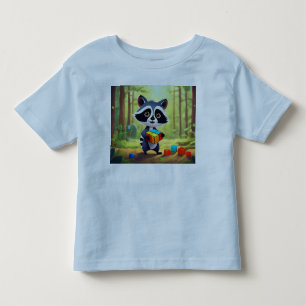Tvättbjörn Rubiks Skogspussel T Shirt
