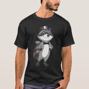 Tvättbjörn som brudgum med slips t shirt