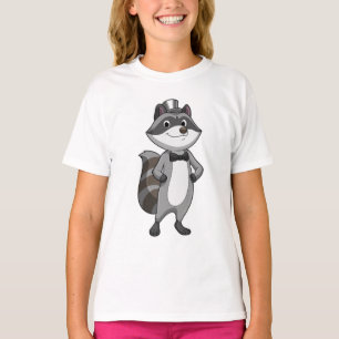 Tvättbjörn som brudgum med slips t shirt