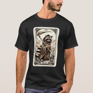 Tvättbjörn Tarotkort Död Häxkonst Ockult Tvättbjör T Shirt
