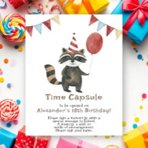 Tvättbjörn Tidskapsel 1-årsdag