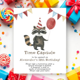 Tvättbjörn Tidskapsel 1-årsdag Poster