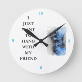 Tvättbjörnen Rund Klocka