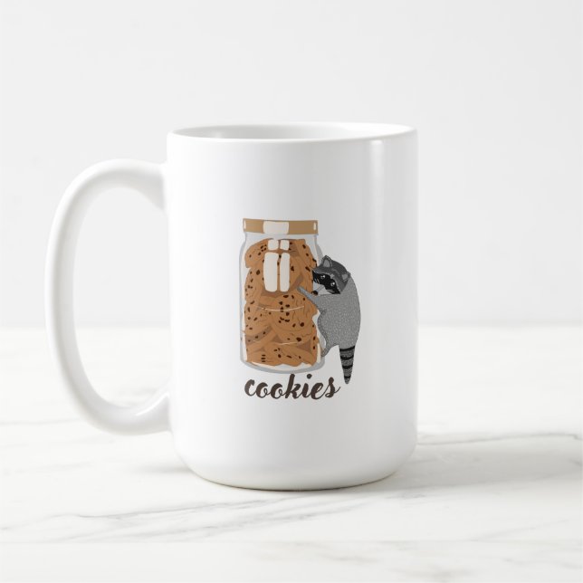 Tvättbjörnskakor Kaffemugg (Vänster)