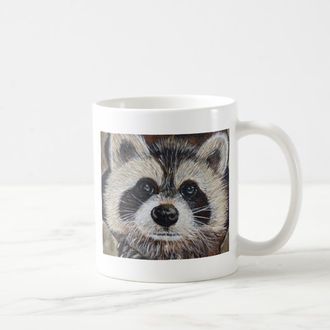 Tvättbjörnsmålning Kaffemugg (Höger)