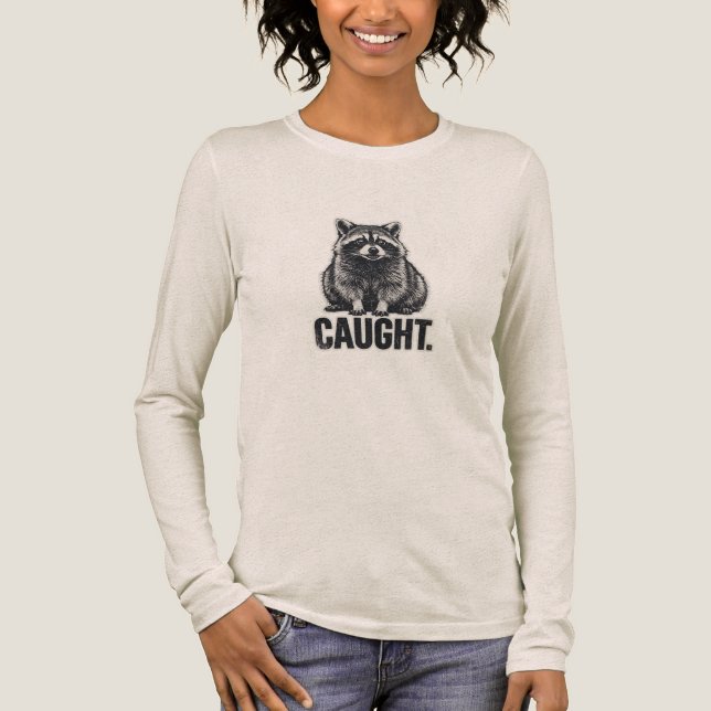 tvättbjörnspåfågel mörk t shirt (Framsida)