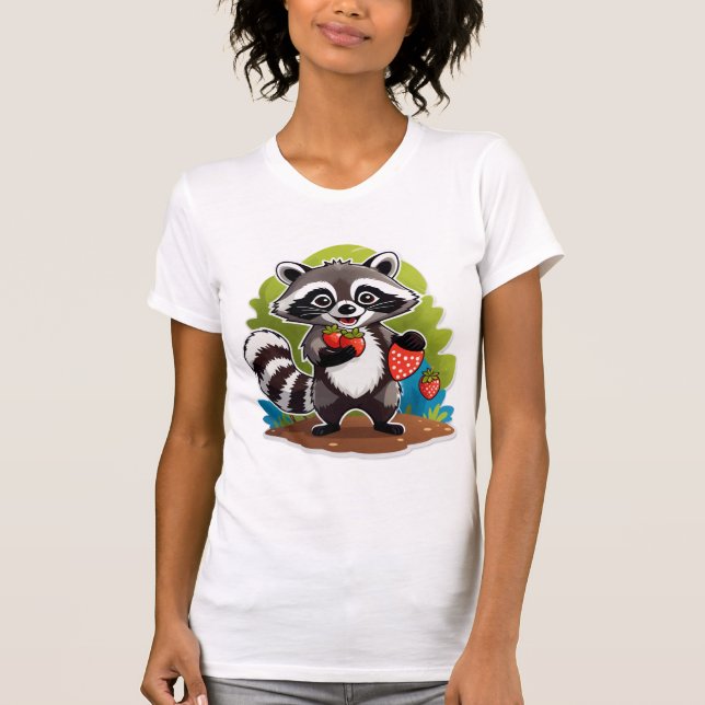 Tvättbjörnsskog Utforskare T Shirt (Framsida)