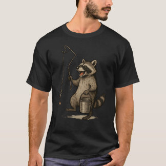 Tvättbjörnssopor Fiskare T Shirt