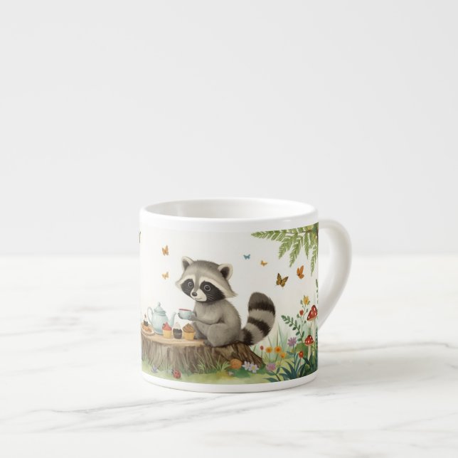 Tvättbjörnsteapartaj Espressomugg (Framsida höger)