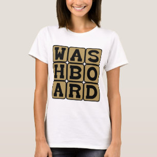 Tvättbräda, Tvättverktyg eller Raka bukmuskler Tee Shirt