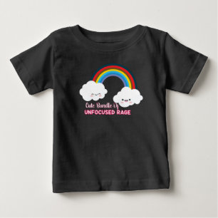 Tvättbundet för ofokuserat raseri t shirt