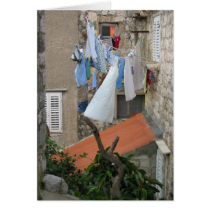 Tvättdag i Dubrovnik OBS Kort