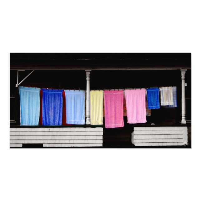 Tvättdag i Stark NH Open Edition Skriv ut Fototryck (Framsidan)