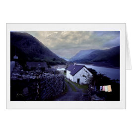 Tvättdag i Vita stugan Hälsningskort