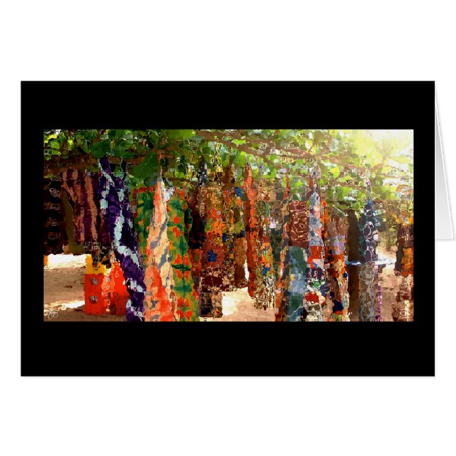 Tvättdag på Big Millys Card Hälsningskort (Framsidan Horizontal)