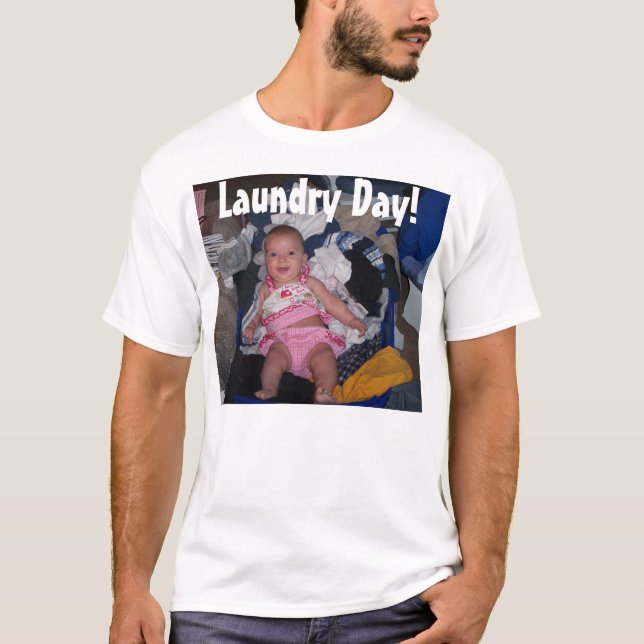 Tvättdag Tee Shirt (Framsida)