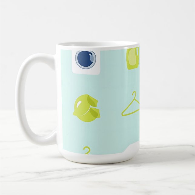 Tvättdagmönster Kaffemugg (Vänster)