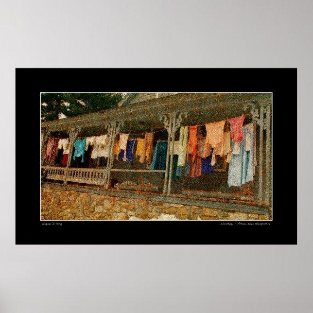 Tvättdags Mindscape Alton NH Poster (Framsidan)