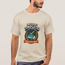 Tvätten Klar Retro Syssla Seger Emblem T Shirt