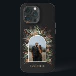 Tvättfärgsbotaniskt modernt bladbågfoto<br><div class="desc">Tvättfärgsfotodesign av botaniska moderna bladbågar.</div>