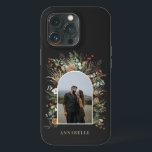 Tvättfärgsbotaniskt modernt bladbågfoto<br><div class="desc">Tvättfärgsfotodesign av botaniska moderna bladbågar.</div>