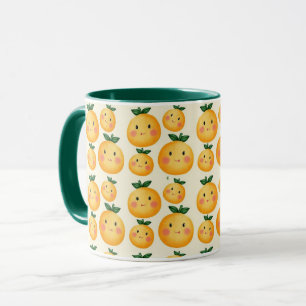 Tvättfrukt av orangar mugg