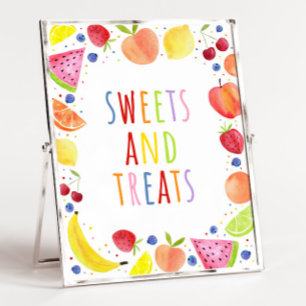 Tvåtti Frutti Sweets & Treats Party-tecken Poster