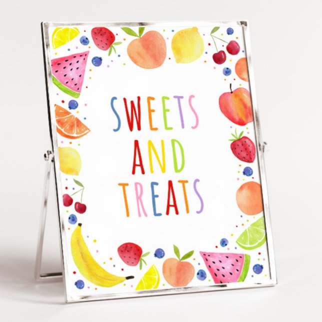 Tvåtti Frutti Sweets & Treats Party-tecken Poster (Skapare uppladdad)