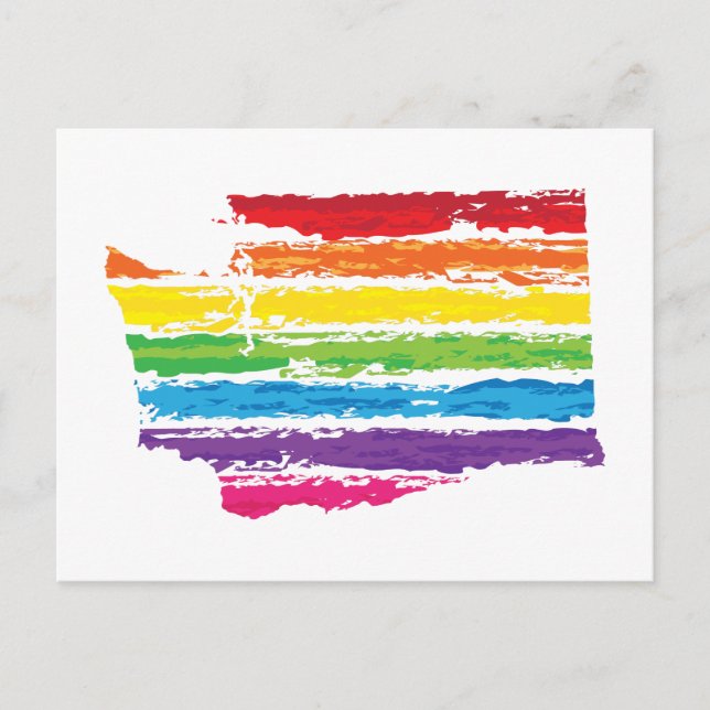 tvättington färg stroks vykort (Framsida)