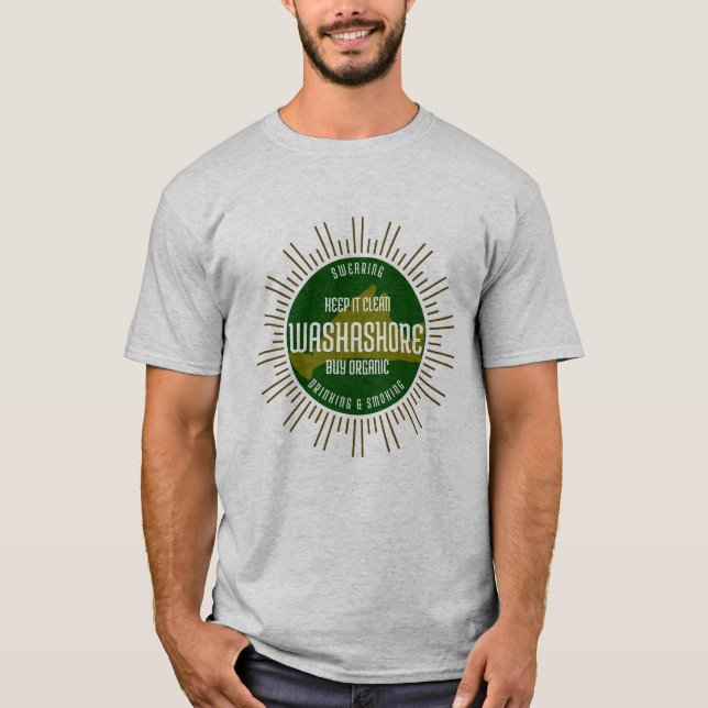 Tvättland - Behålla det rengör T Shirt (Framsida)