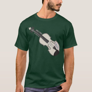 TvättMos T-tröja för mörk för fiol T Shirt