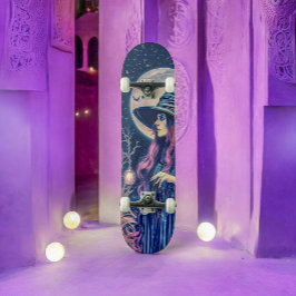Tvättningstid: Moonlit Magic Mini Skateboard Bräda 18,5 Cm