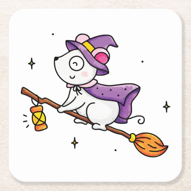 Tvättningstid Underlägg Papper Kvadrat (Framsidan)