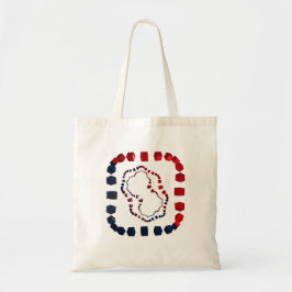 Tvåvägs kuberad budget, bladet tygkasse