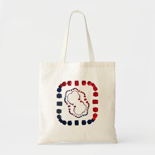 Tvåvägs kuberad budget, bladet tygkasse (Framsidan)