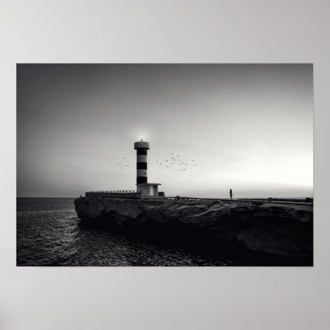 Tvåvåning vid Sunset Poster (Framsidan)