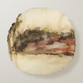 Tvetydig målning för Abstrakt liggande bildskärmar Rund Kudde