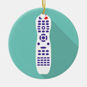 TVfjärrkontroll Julgransprydnad Keramik