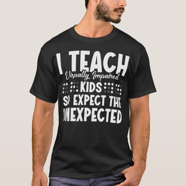 Tvi Teacher Appreciation Magical Visually Impaired T Shirt (Framsida)