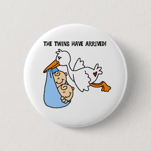 Tvilling- ankomst för Stork Knapp