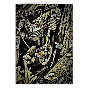 Tvilling- antikvitet hälsningskort